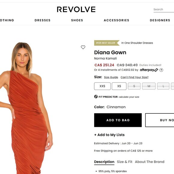 Norma Kamali Diana Gown - Picture 3 of 3